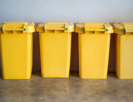 Yellow Dustbin Used for in Hospital,